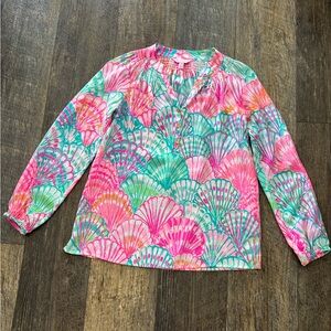 Lilly Pulitzer Elsa Top XXS in Oh Shello